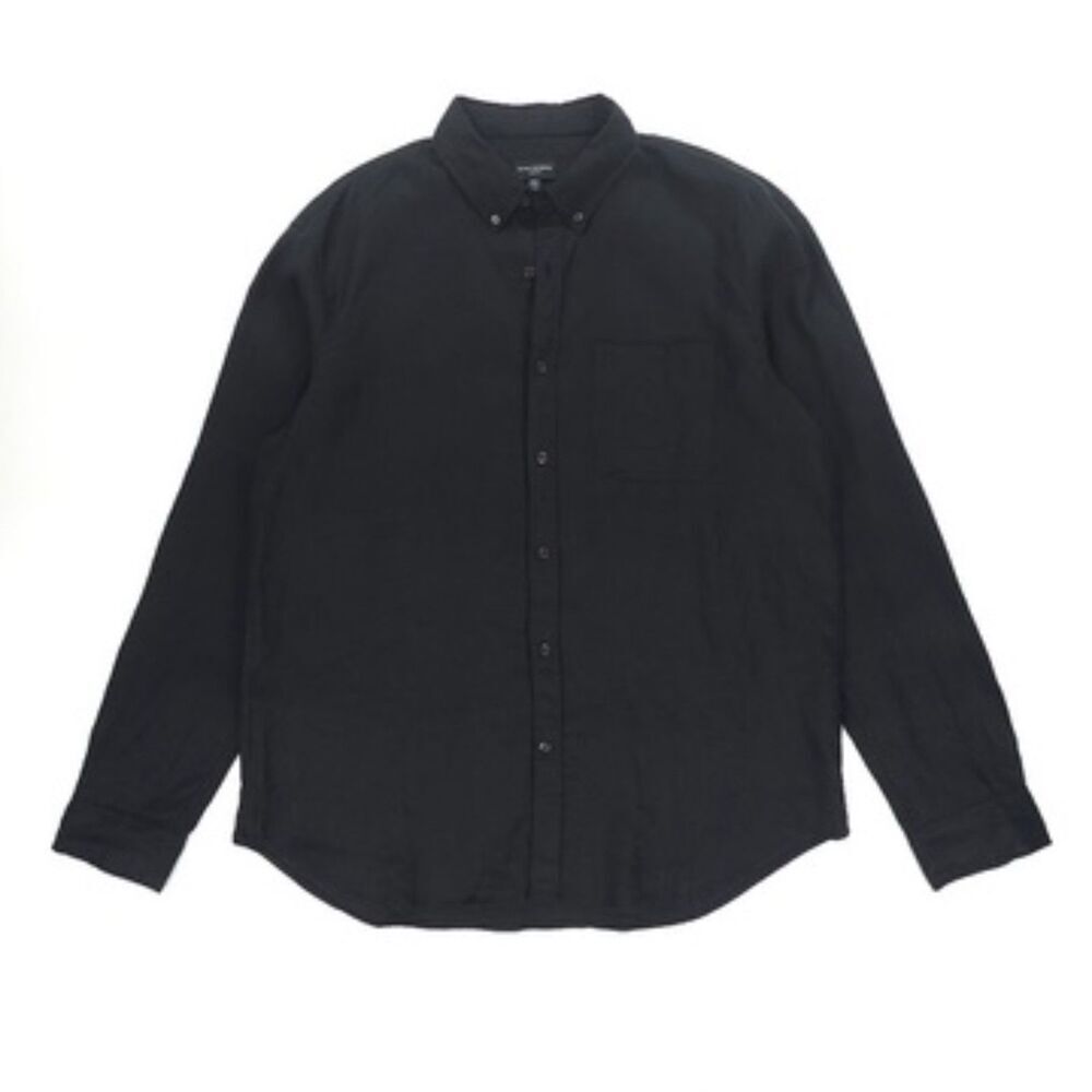CLUB MONACO 100% Linen Slim Fit Shirt Button Down Minimal Old Money Resort VSCO